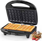 YASHE Belgisch wafelijzer - 750 W - 2 vierkante wafels - Wit