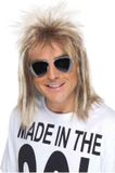 Smiffys 80s Mullet Pruik Asblond