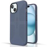 Speck MagSafe Hoes voor iPhone 15 Plus - val- en camerabescherming, Soft-Touch Secure Grip, compatibel met draadloos opladen, past op alle 6,7 inch modellen, waaronder iPhone 14 en 13 Plus, Grip Blue