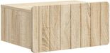 vidaXL Muurbevestigde Nachttafel Sonoma Eiken 49 x 34,5 x 24 cm