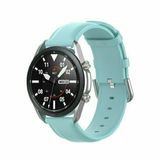 By Qubix Qubix Classic leren bandje Blauw geschikt voor Huawei Watch 5 46mm