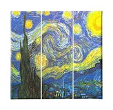 Homemania Wandfoto, geïnspireerd door de auteurs, 3-delig, kunst en graffiti, woonkamer, slaapkamer, meerkleurig, 69 x 3 x 50 cm, HM203PKNV-160, polyester, hout