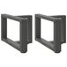 VidaXL Pieds de table basse 2 pièces Forme T 40x25x30-31 cm Acier Anthracite