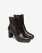 NeroGiardini - Dames enkellaars met hak - I617264D-301 - Donkerbruin leer - Maat 41