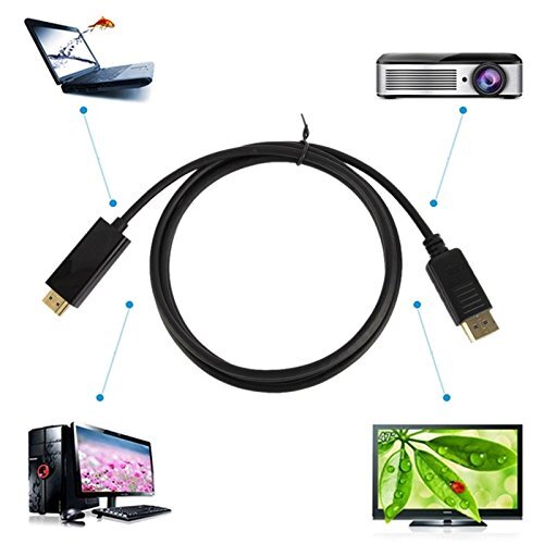 High-Tech Place Câble mâle DisplayPort to HDMI, longueur du câble: 1,8 m
