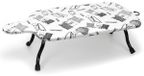 Table de repassage compacte avec pieds pliables et housse en coton
