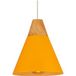 Lustre suspension industrielle en fer et bois douille E27 luminaire style nordique abat-jour pour chambre salon cuisine orange