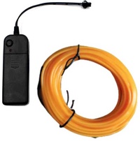YJHSMT Neon LED Strip 2 Meter - Flexibele Verlichting Tube met AA Batterij Adapter Waterdicht Oranje