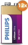 Philips Voordeelpak 12 stuks 9V Lithium batterijen