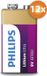 Philips Voordeelpak 12 stuks 9V Lithium batterijen