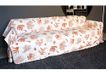 BIANCHERIAWEB Sprei van 100% katoen, gemaakt in Italië, plaid of sprei voor tweepersoonsbed, patroon koraal oranje