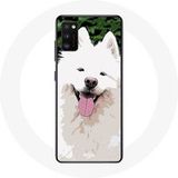 Maniacase Etui voor Samsung Galaxy S20 plus Samojeed wit hondenras