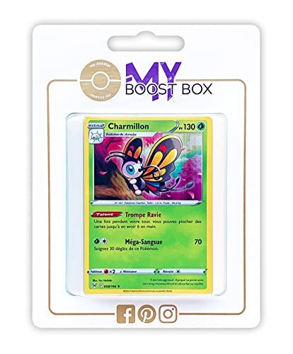 my-booster Charmillon (Beautifly) 8/196 Holo - Myboost X Epée et Bouclier 11 Origine Perdue - Doos met 10 Franse Pokemon kaarten