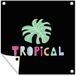 GreatGardenPosters B.V. Affiche de jardin Été - Tropical - Feuille - 200x200 cm - Toile de jardin