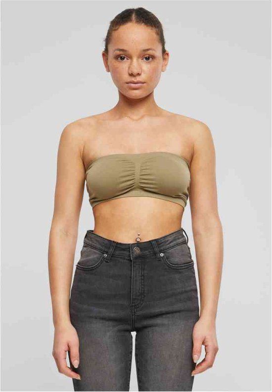 Urban Classics Pads Bandeau Top - Beige - S - Women's