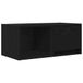VidaXL TV-meubel 60x31x25,5 cm spaanplaat zwart eikenkleurig