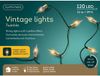 Lumineo Vintage kerstverlichting – 120 led lampjes - klassiek warm wit – 11,9 meter – kunststof – Lichtsnoer