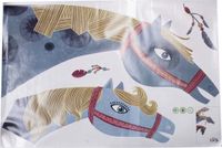 Mondoni Retro Paarden Muursticker