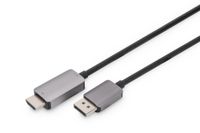 Digitus DB-340305-010-S Video Kabel Adapter 1 m DisplayPort HDMI Zwart