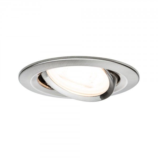 Paulmann Nova Inbouwspot Rond Metaal 35W - Staal Geborsteld