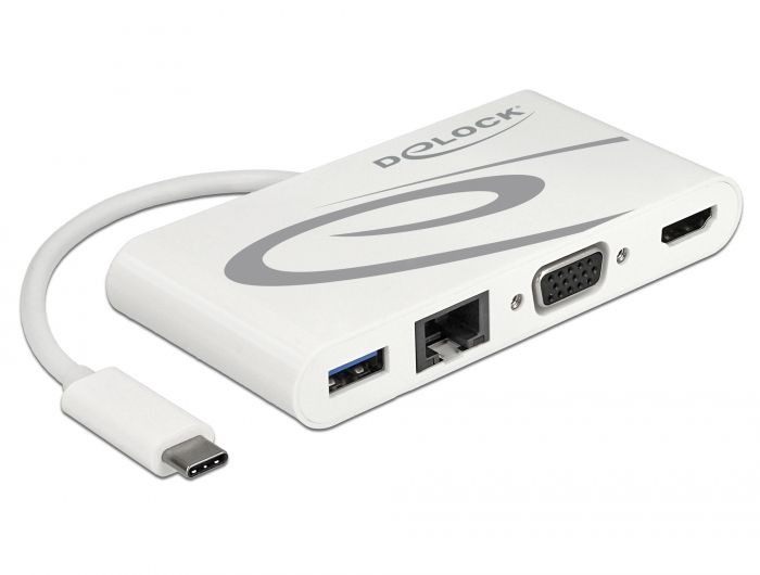 DeLOCK 87731 - Interface Hub - Wit, Grijs