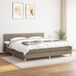 Maison Exclusive - Boxspringbed met matras, taupe, 200x200 cm, gestoffeerd