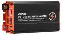 VEVOR DC-naar-DC lader met MPPT-technologie, 520W, 40A, ingebouwde batterijlader, dubbele ingang voor zonnepanelen/alternator, slimme, meerfasige oplading voor LiFePO4 en loodzuur batterijen, geschikt voor campers, auto's en als noodstroomvoorziening voor thuis