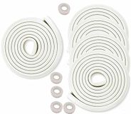 HIMRY® KXD7000, L-vormige randbescherming, extra dik schuimkussen, 25 meter, gebroken wit
