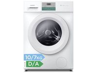 Comfee CFP03ED100W-HR Lave-linge séchant 2-en-1, capacité 10 kg/7 kg, 60 cm, Vapeur, Moteur BLDC, Séchage auto, Woolmark, Panneau tactile, Blanc - CFP03ED100W-HR, Classe énergétique A