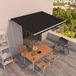 Maison Exclusive - Écran solaire électrique, 4 x 3,5 mètre, anthracite, 100% polyester