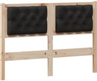 vidaXL - Hoofdbord - Anders - Bruin - en - zwart - 120 - cm - Massief - grenenhout