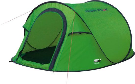 High Peak Vision 3 Pop Up Tent - Green - 3 Person