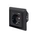 LogiLink PA0262B - inbouwstopcontact met 1x geaarde contactdoos (CEE 7/3), USB-A en USB-C, kleur: zwart