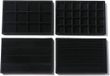 OEM Allecto Premium - Set van 4 stapelbare fluwelen sieraden organizer trays