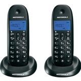 Motorola C1001L Duo DECT telefoon - Zwart - 2 handsets