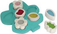 Miniland ML Preschool Eco: SORTEERBOOM 26x22,5x3,5cm, vormen en texturen, 12m+