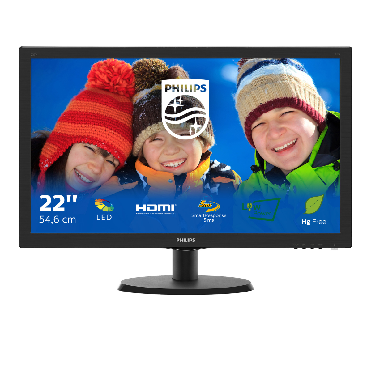 Philips LCD-monitor met SmartControl Lite 223V5LHSB2/00
