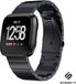 Strap-it Fitbit Versa 2 luxe metalen bandje - zwart - 8720391653662