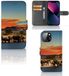B2Ctelecom iPhone 13 Mini Telefoonhoesje met Pasjes Olifanten