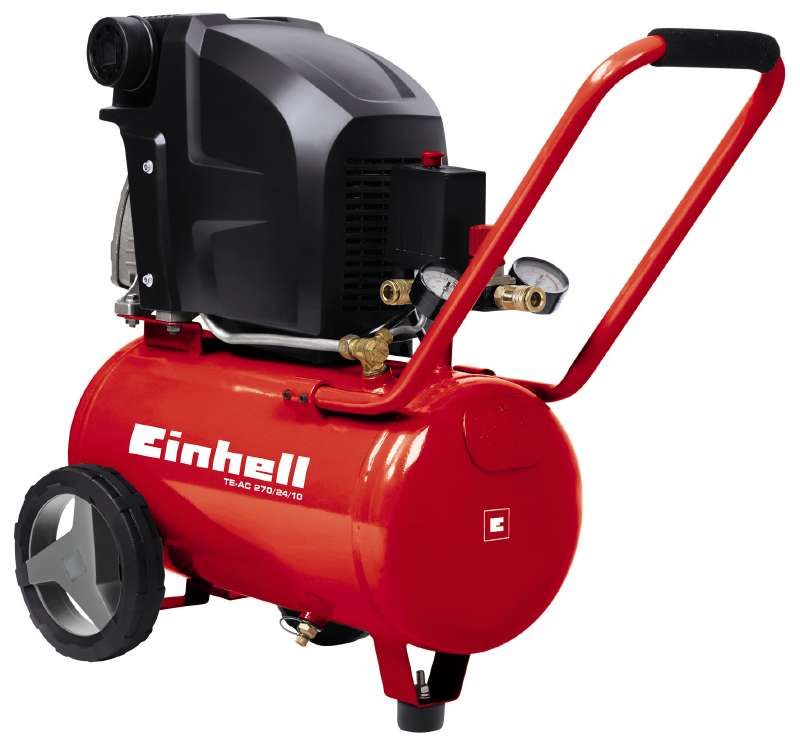 Einhell TE-AC 270/24/10 - Luchtcompressor - Rood