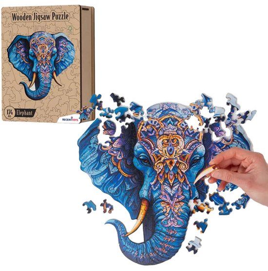 Recent Toys Bol Wooden Puzzle - Elephant