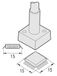 JBC C245315 SMD-desoldeerpunt voor T245