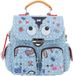 myMo pop Klepzak Blauw Denim Gebloemd 6L