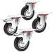 Wiltec Set de roulettes de transport, 100 mm, capacité de charge de 70 kg