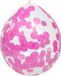 Merkloos / Sans marque Folat Bv Feest ballonnen transparant met confetti - roze - 4x stuks - 30 cm