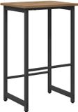vidaXL Barkruk Artisanaal eiken 40 x 32 x 74 cm Bewerkt hout