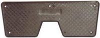 Goldenship Plaque de protection pour montage de moteur hors-bord (225x85 plaque de protection en plastique noir) (GS73131)