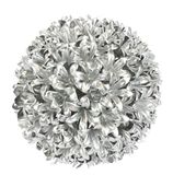 Kunstboekbal, zilver, 12 cm, decoratieve plantenbal, boeken, grasbal, feestdecoratie, bruiloftsdecoratie, tafeldecoratie, decoratieve ballen, kunstplant, bruiloft, feest, decoratie, oudejaarsavond
