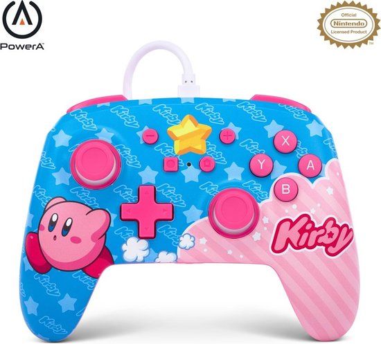 PowerA Enhanced Wired Controller for Nintendo Switch - Kirby