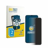 BROTECT - privacy screenprotector voor realme C100 5G - Folie Beschermfolie Blauwlichtfilter 2 Stuks